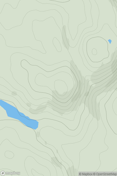 Thumbnail image for Barskeoch Hill [The Glenkens to Annandale] showing contour plot for surrounding peak